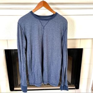 7 for Mankind Men’s blue stripe long sleeved shirt